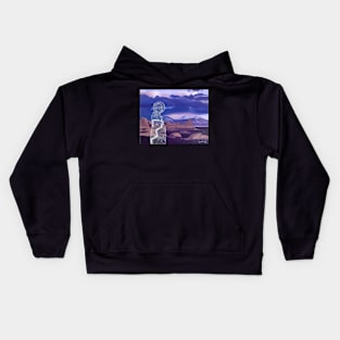 The Clouds Blanket the Mountains Kids Hoodie